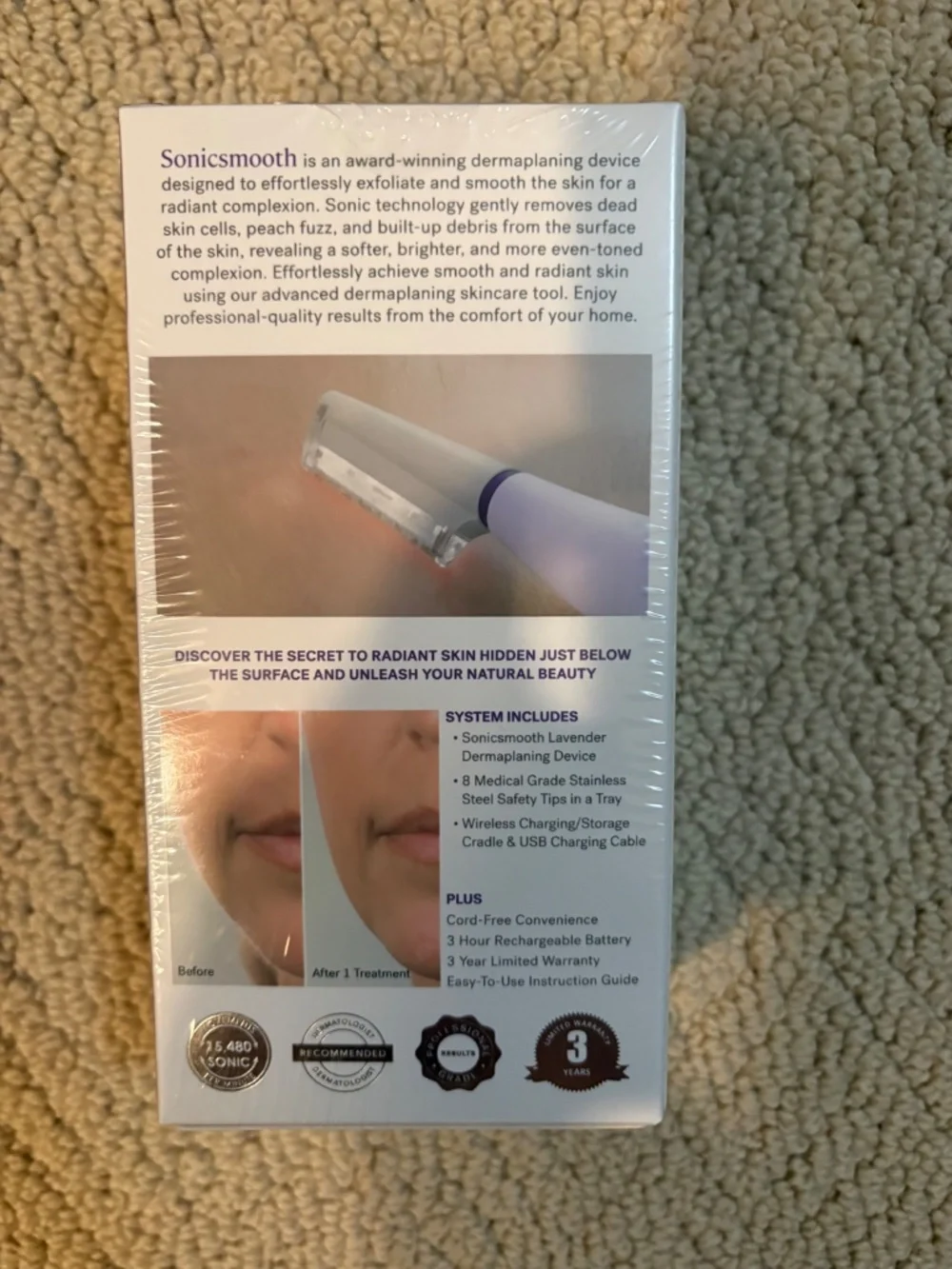 BRAND NEW SEALED Michael Todd Beauty Sonicsmooth Facial Dermaplaner